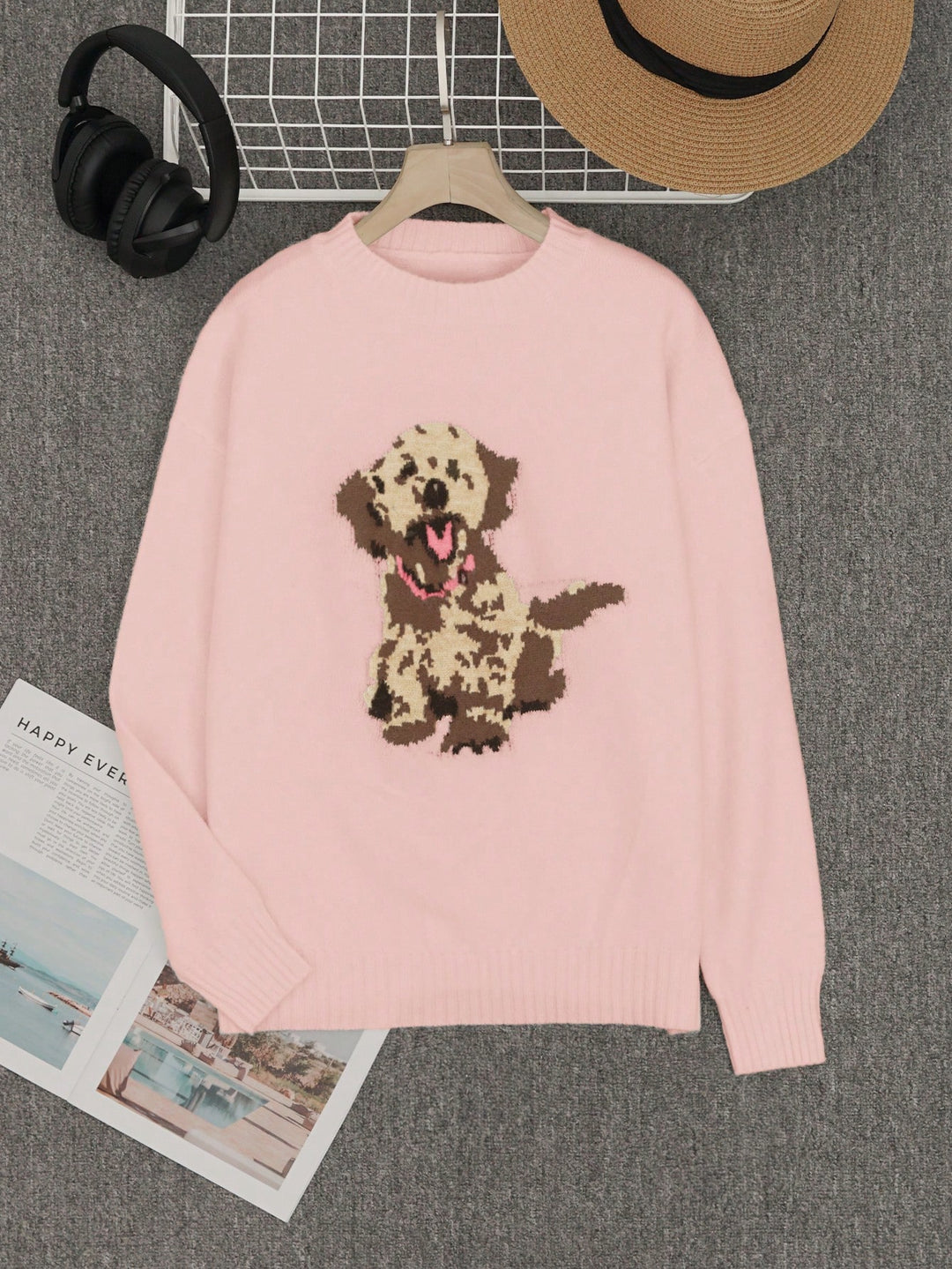 Pulover SHEIN, roz