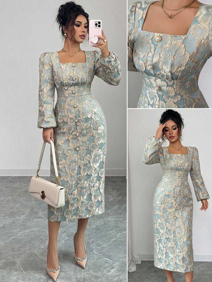Rochie maxi SHEIN, verde