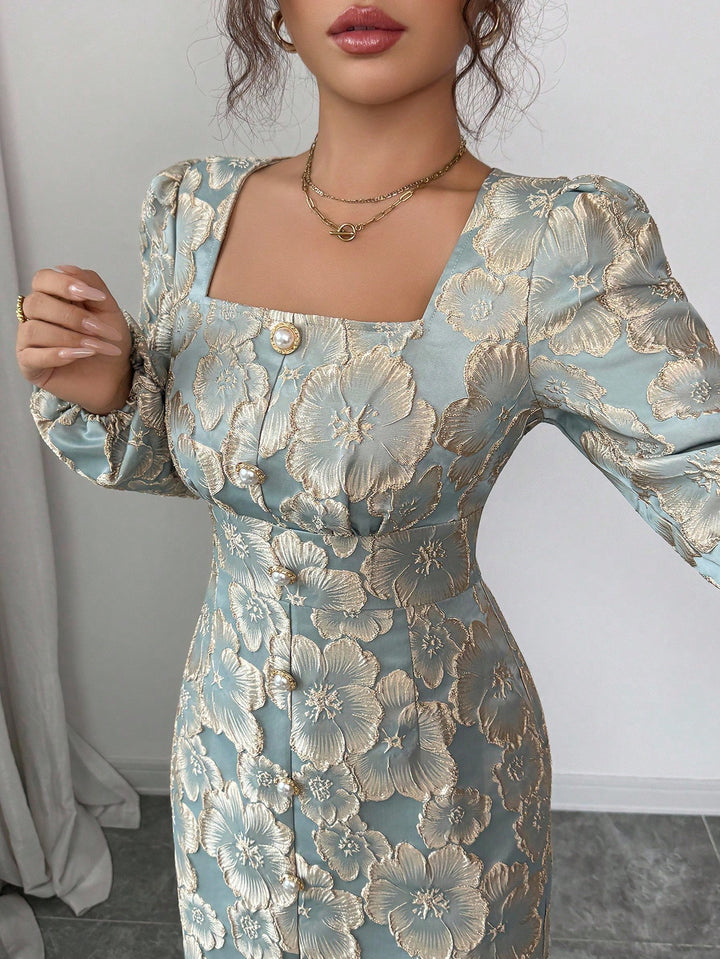 Rochie maxi SHEIN, verde