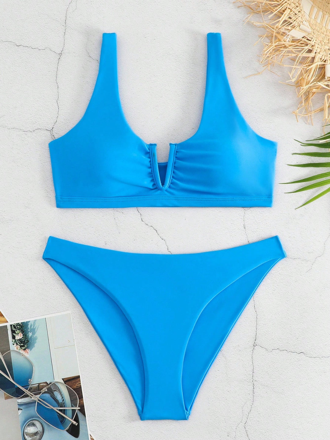Set bikini SHEIN, albastru
