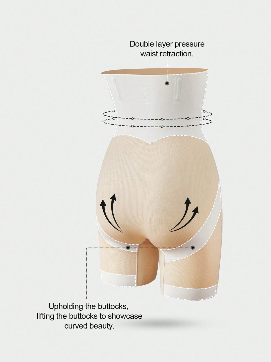 Lenjerie modelatoare SHEIN, crem