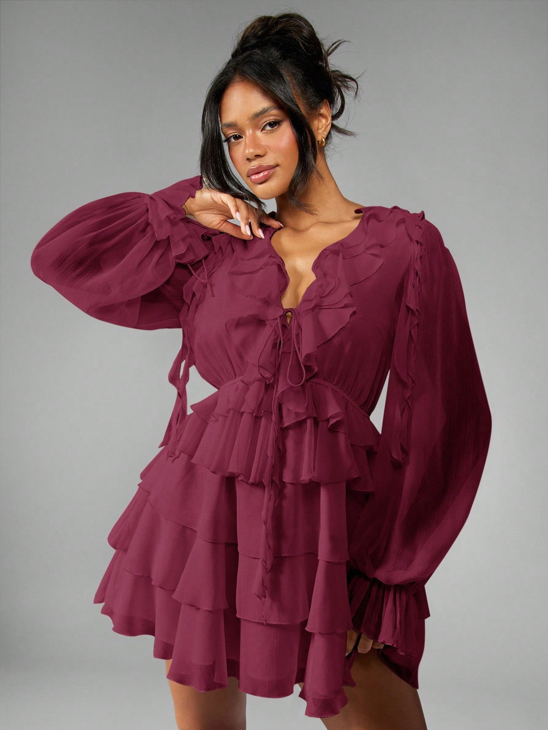 Rochie mini SHEIN, vișiniu