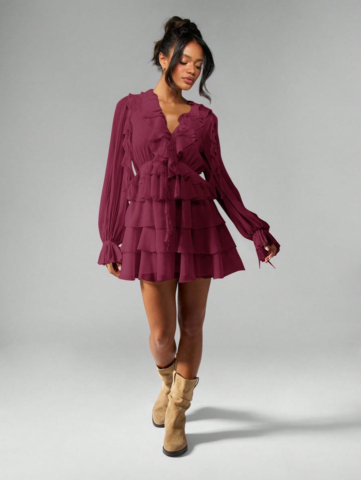 Rochie mini SHEIN, vișiniu