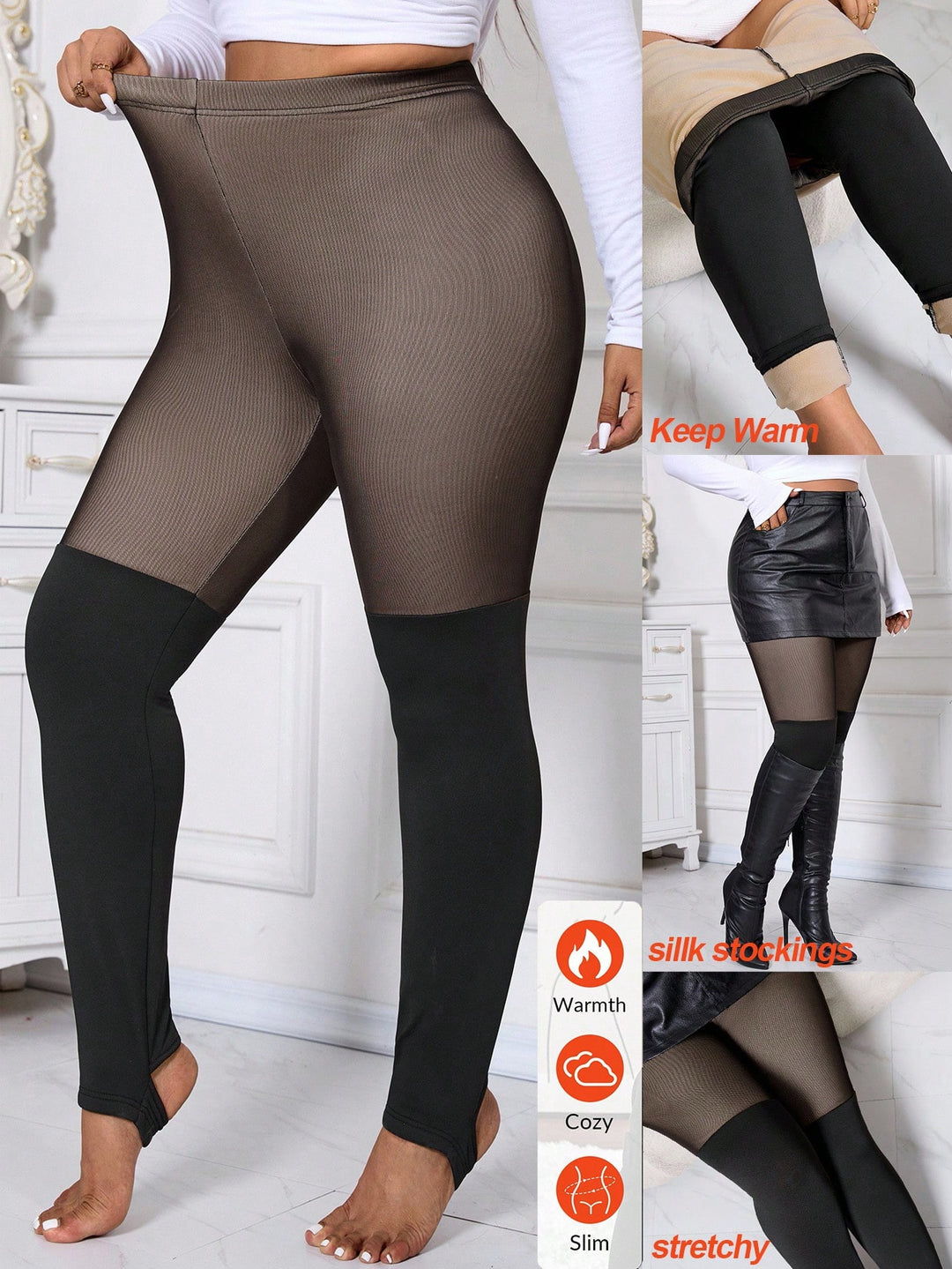 SHEIN leggings, fekete