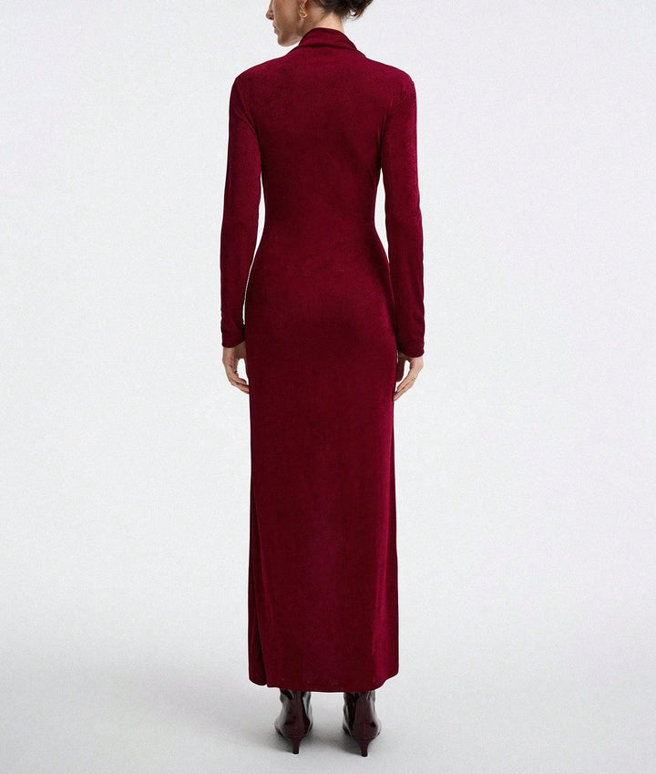 Rochie maxi SHEIN, vișiniu