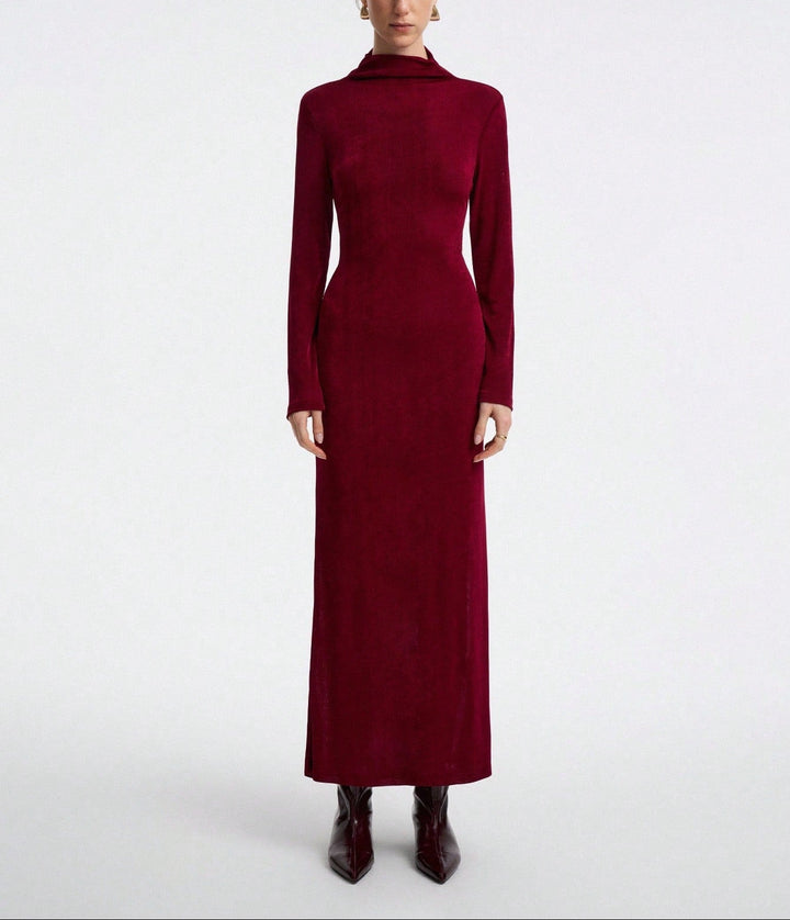 Rochie maxi SHEIN, vișiniu