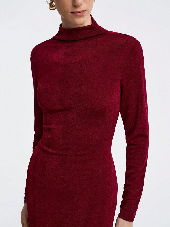 Rochie maxi SHEIN, vișiniu