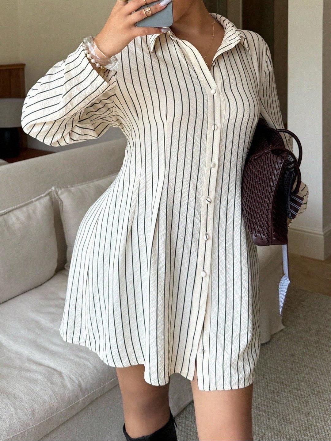 Rochie tip cămașă SHEIN, mix culori
