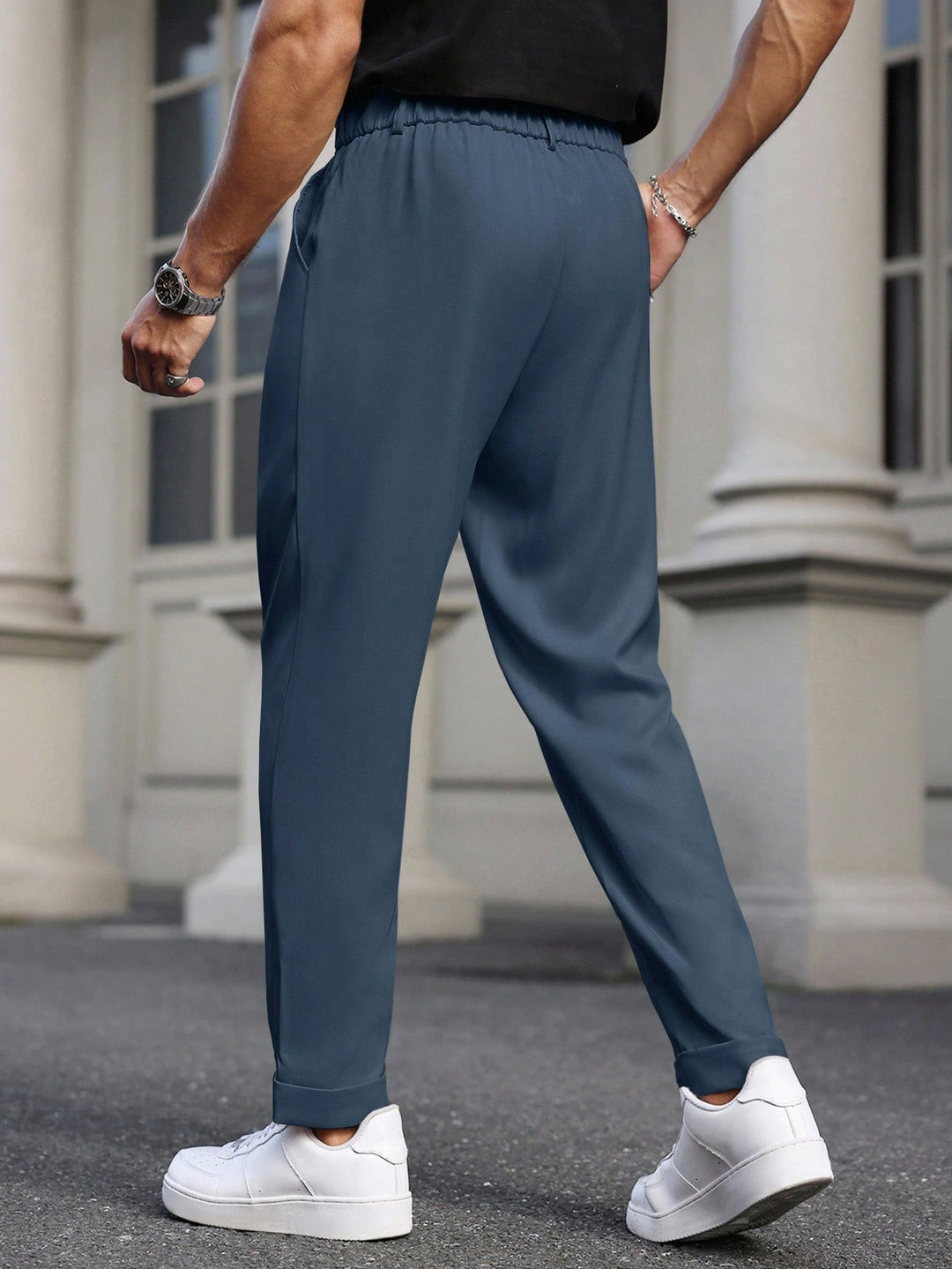 Pantaloni SHEIN, albastru