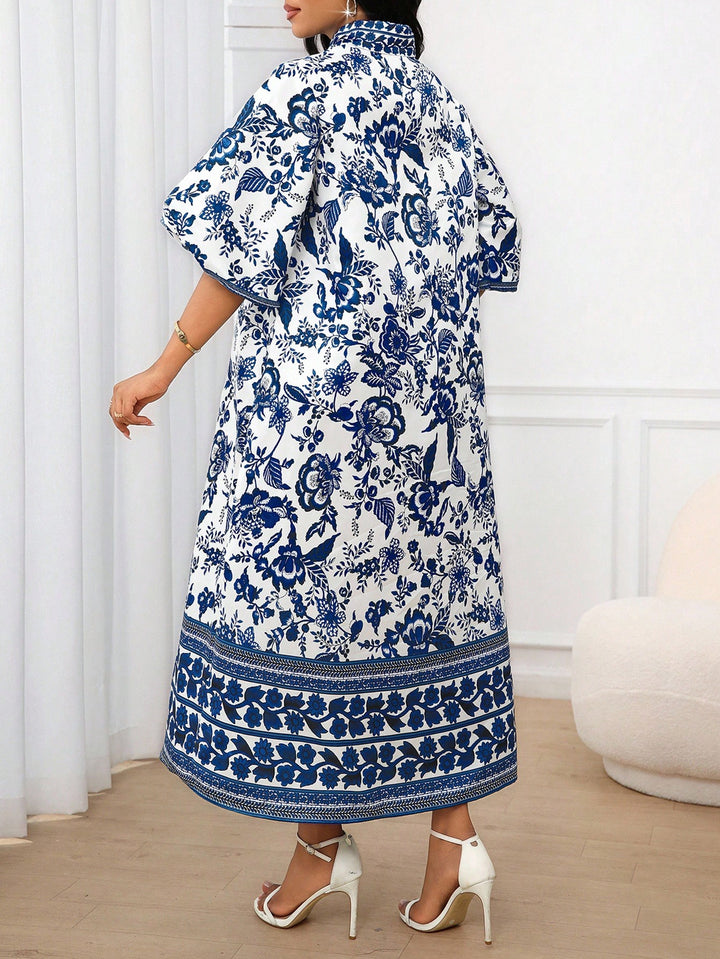 Rochie maxi SHEIN, albastru