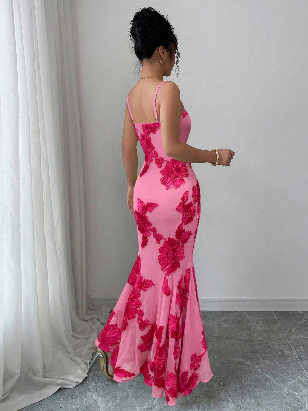 Rochie maxi SHEIN, roz