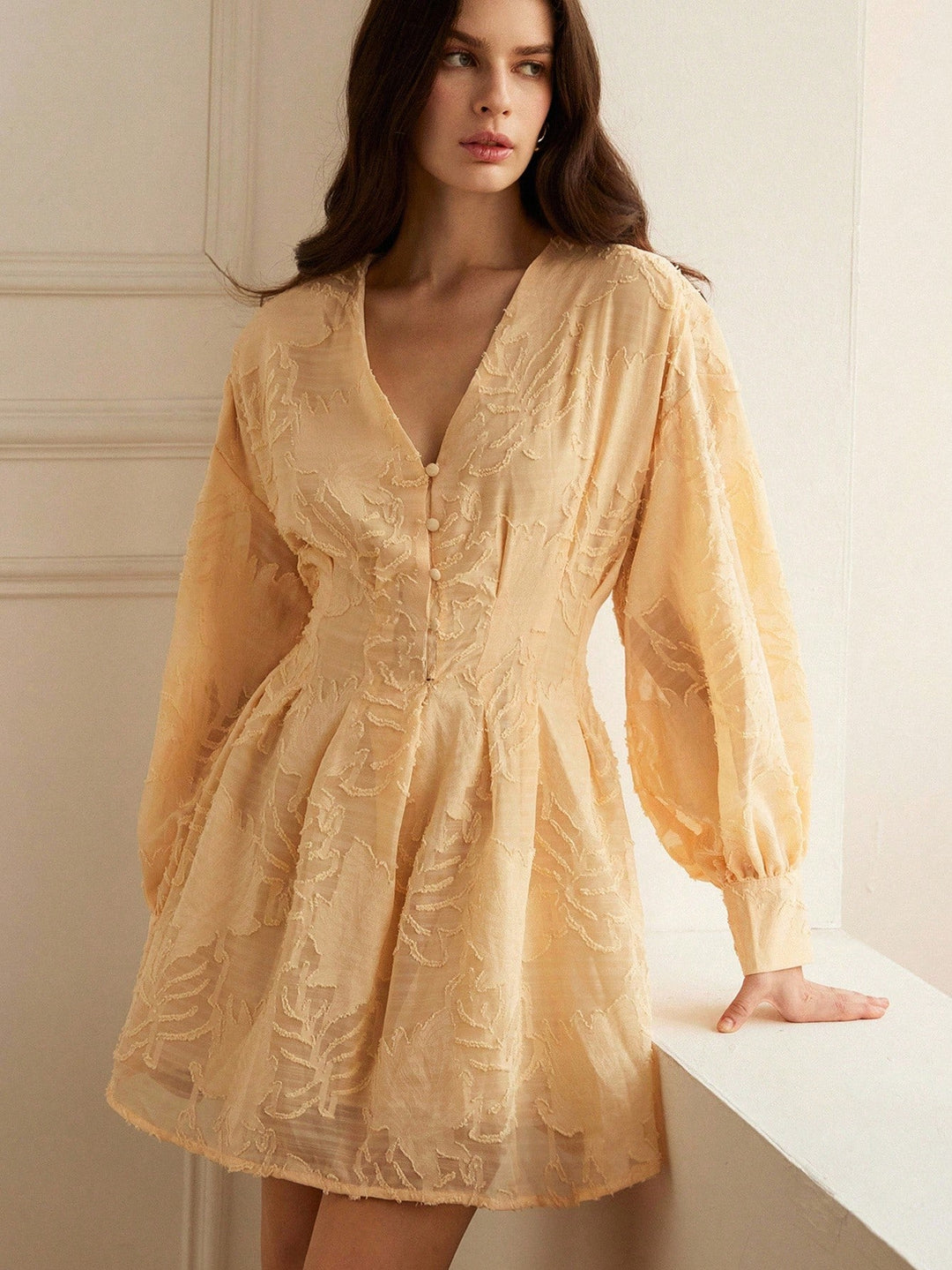 Rochie mini SHEIN, galben