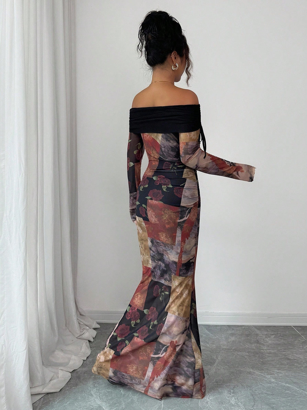 Rochie maxi SHEIN, mix culori