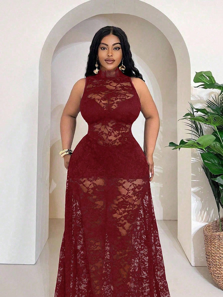 Rochie maxi SHEIN, vișiniu
