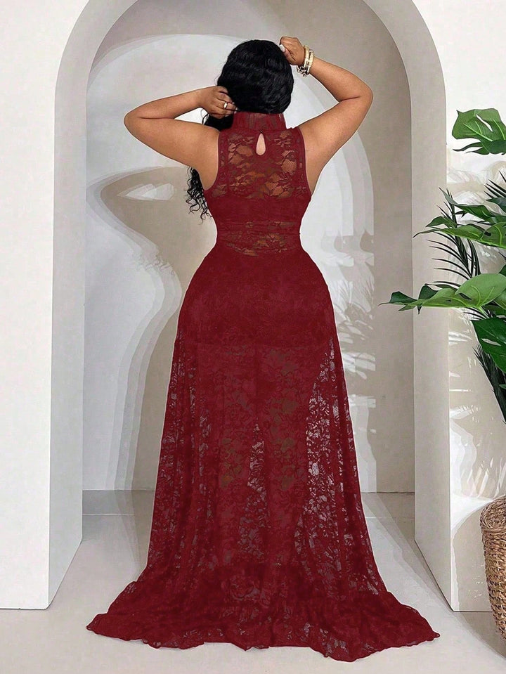Rochie maxi SHEIN, vișiniu
