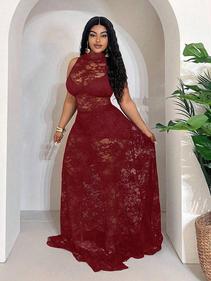 Rochie maxi SHEIN, vișiniu