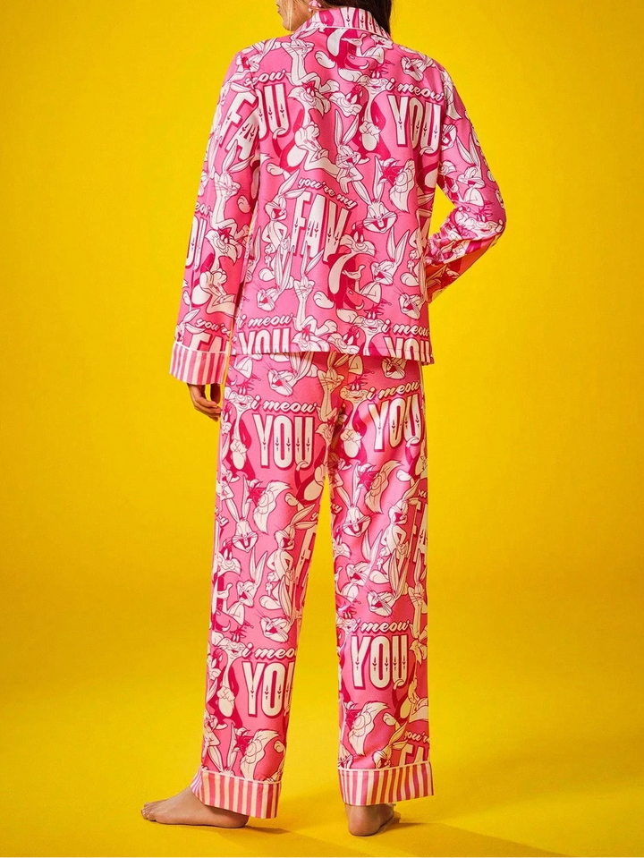 Compleu pijamale SHEIN, roz