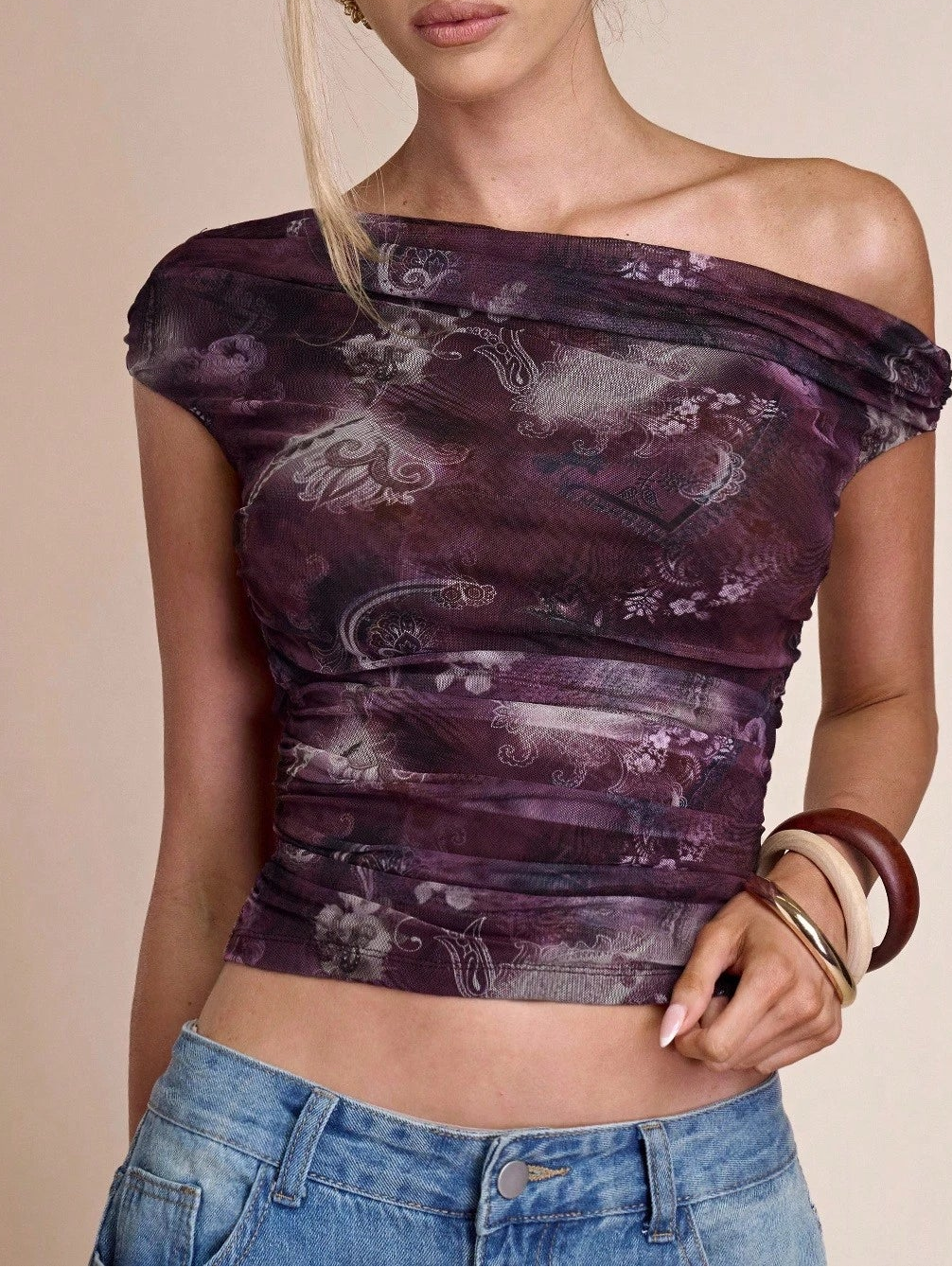 Top Shein, mix culori