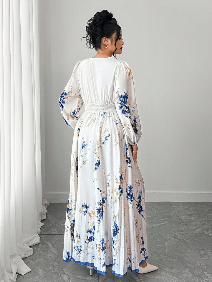 Shein Curve+ maxi ruha, fehér
