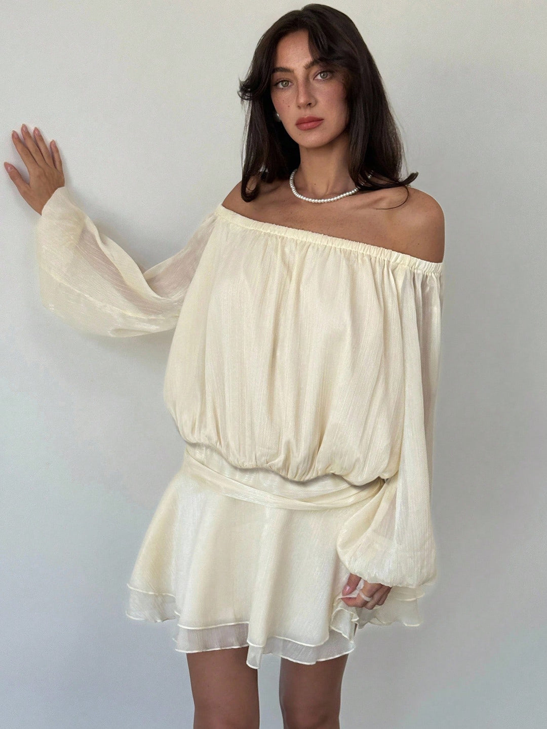 Rochie mini SHEIN, bej