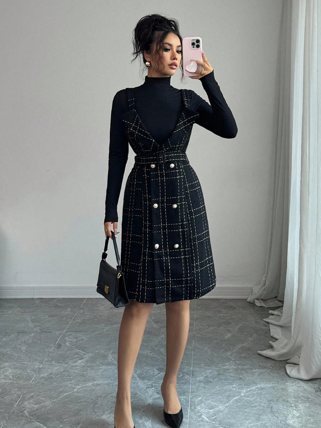Rochie scurtă SHEIN, negru