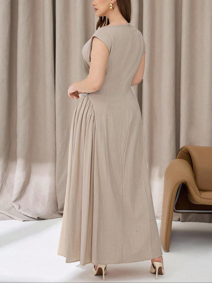 Rochie maxi SHEIN, bej