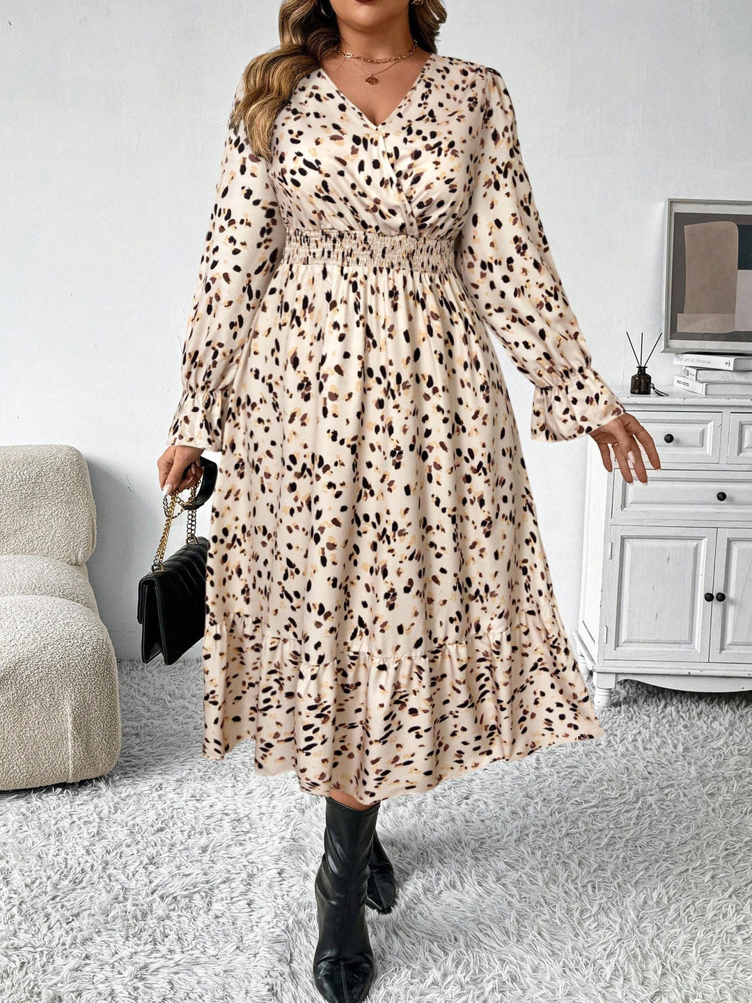 Rochie SHEIN, kaki