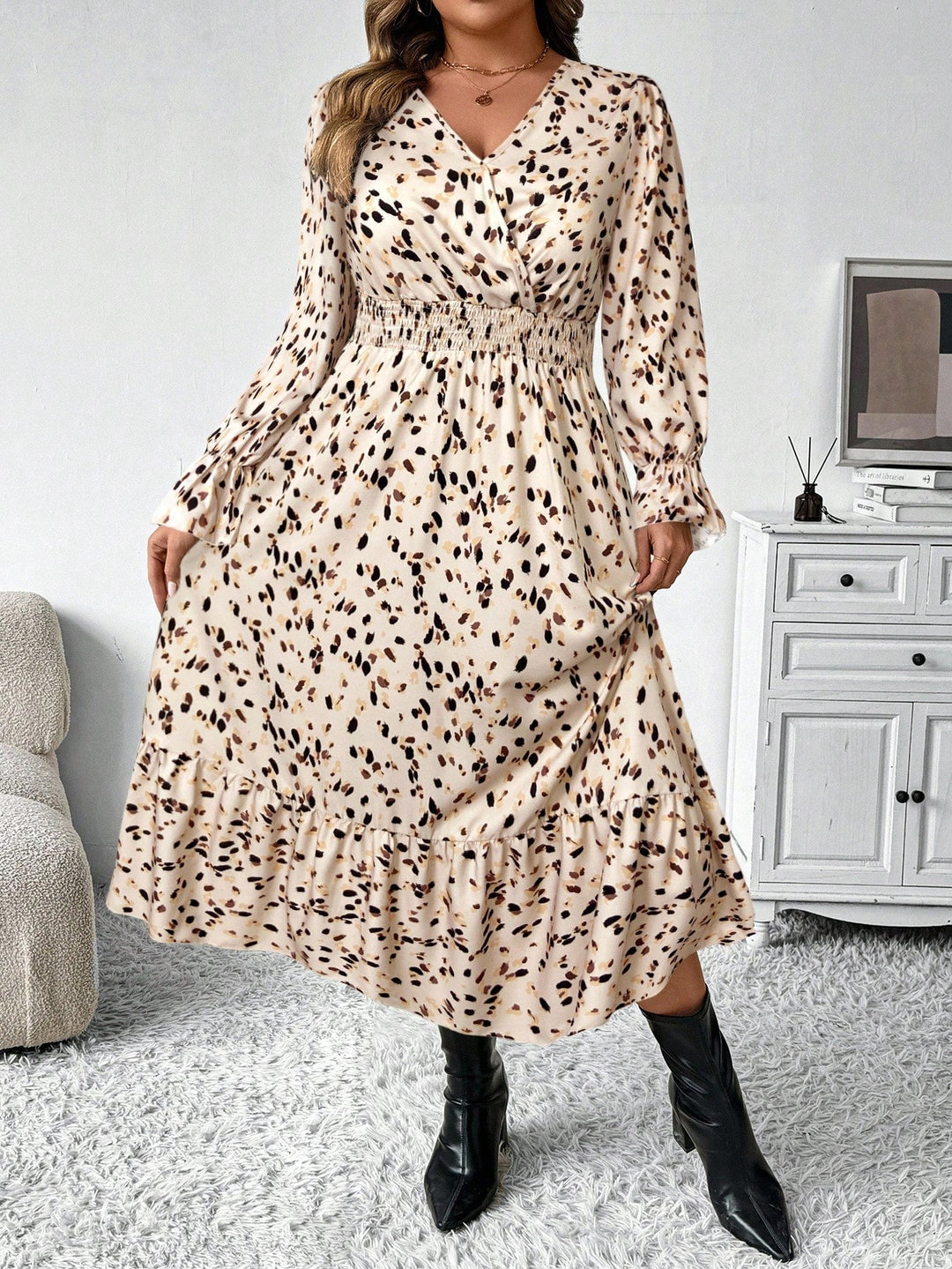 Rochie SHEIN, kaki