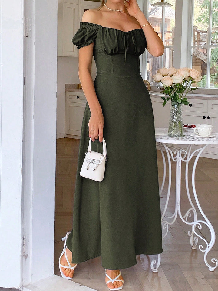 Rochie maxi SHEIN, kaki