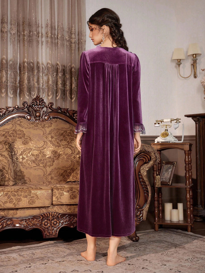 Rochie de noapte SHEIN, mov
