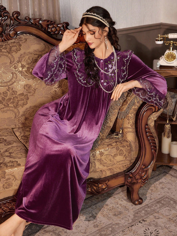 Rochie de noapte SHEIN, mov