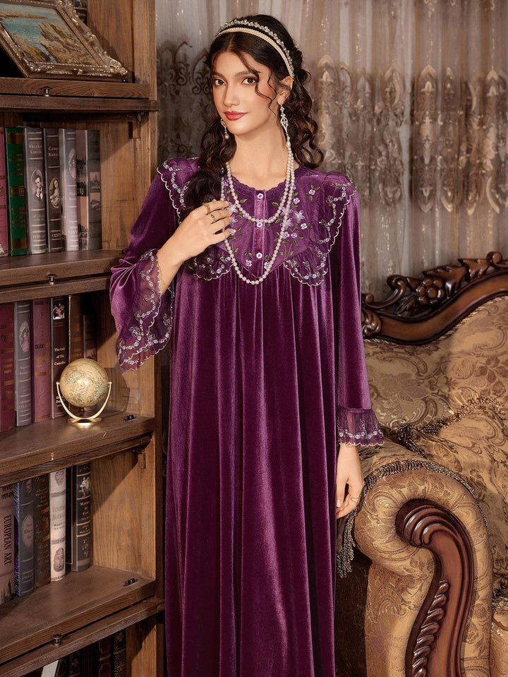 Rochie de noapte SHEIN, mov