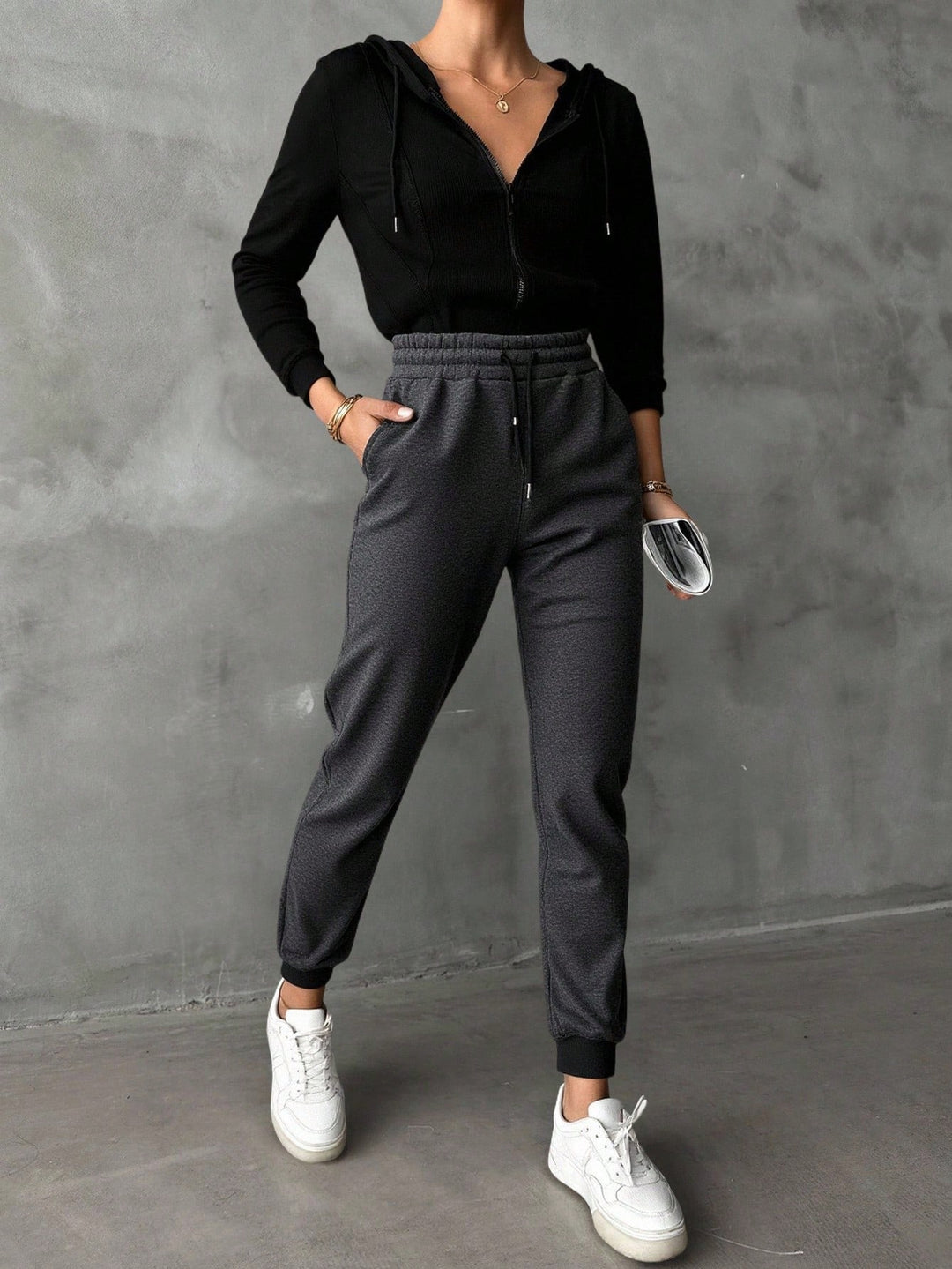 Pantaloni SHEIN, gri