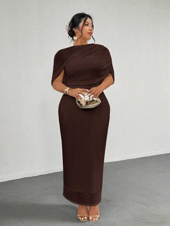 Rochie maxi SHEIN, maro