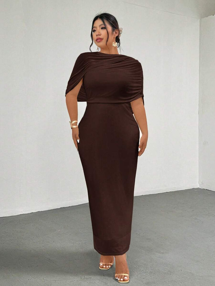 Rochie maxi SHEIN, maro