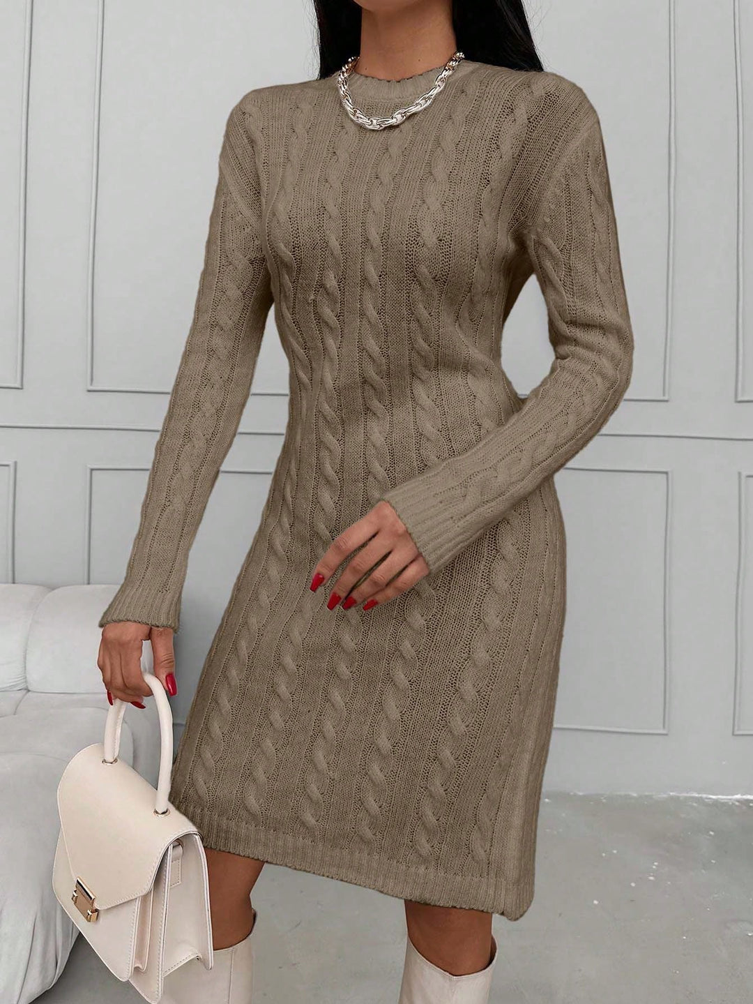 Rochie mini SHEIN, maro