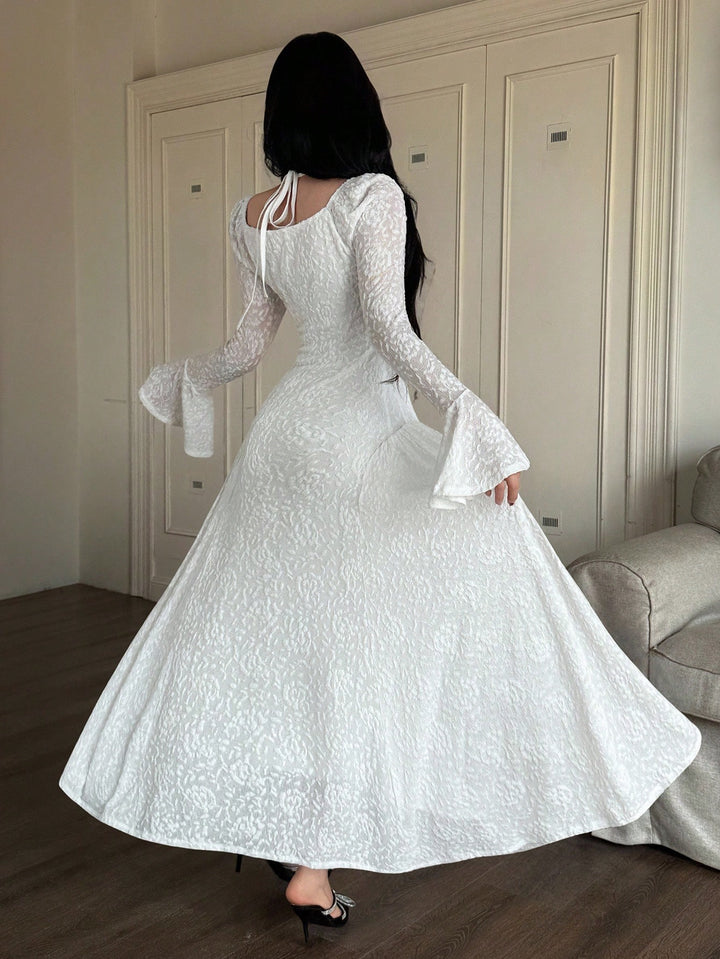 Rochie maxi SHEIN, alb