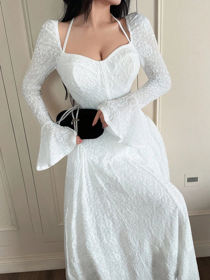Rochie maxi SHEIN, alb
