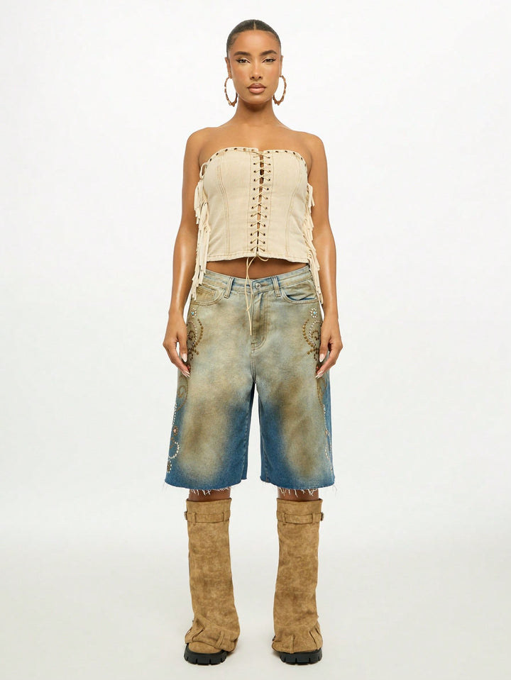 Top SHEIN, kaki