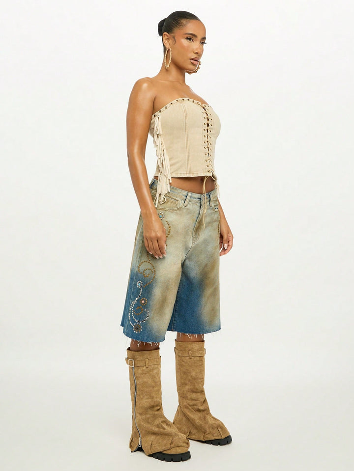 Top SHEIN, kaki