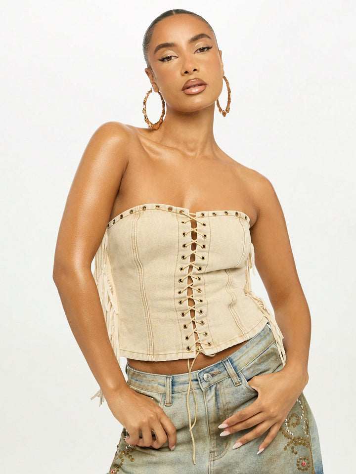 Top SHEIN, kaki