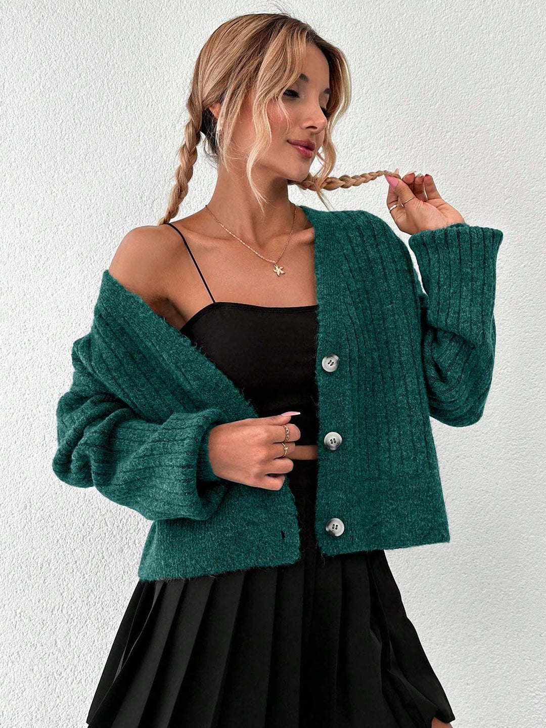 Cardigan SHEIN, verde