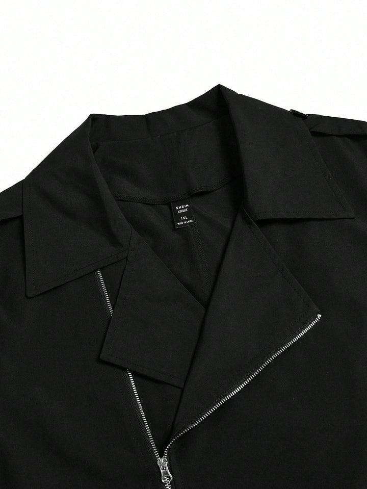 Trench SHEIN, negru