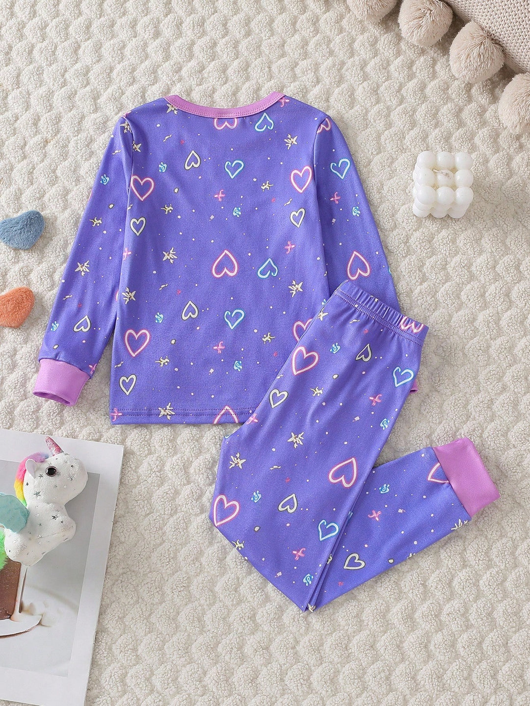 Compleu pijamale SHEIN, mov
