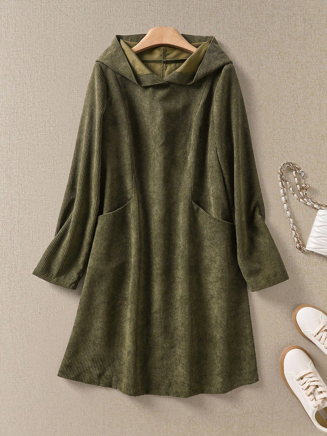 Rochie midi SHEIN, verde