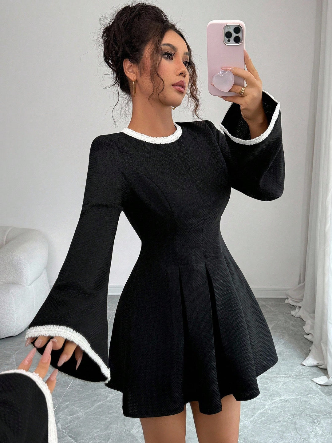 Rochie scurtă SHEIN, negru