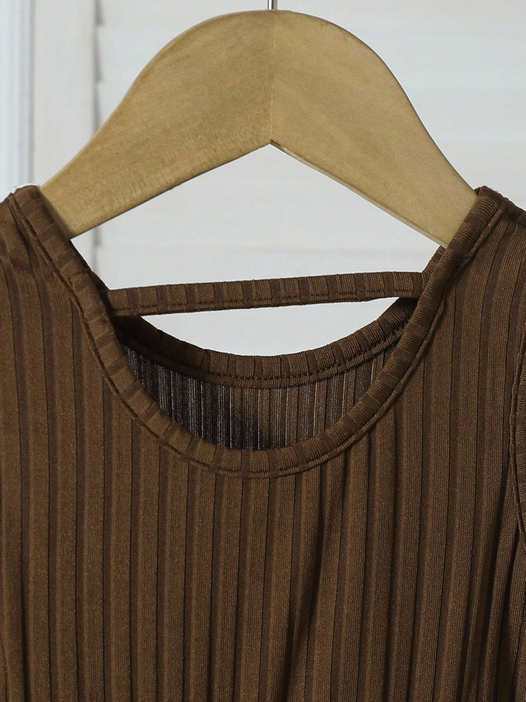 Set bluză și rochie SHEIN, maro