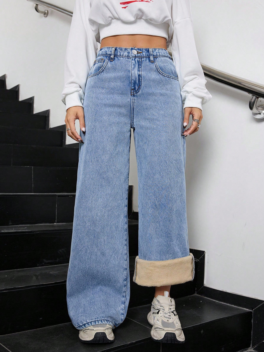 Jeans SHEIN, albastru