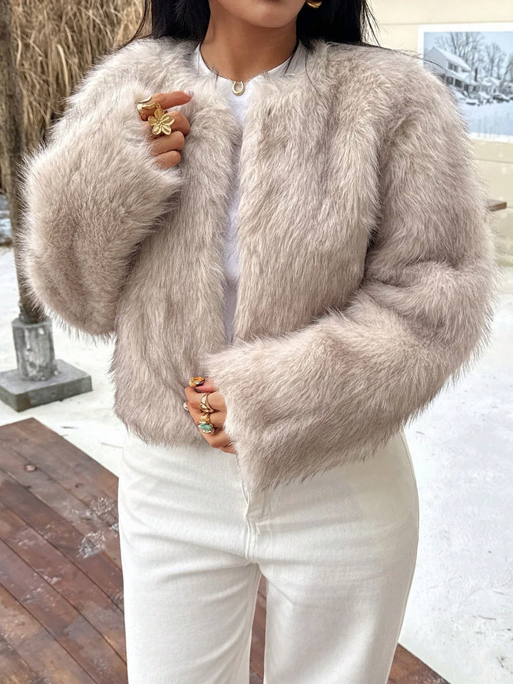SHEIN Jacket, Brown