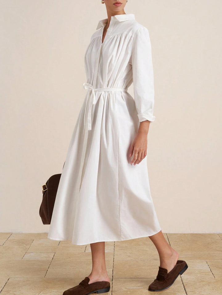 Rochie maxi SHEIN, alb